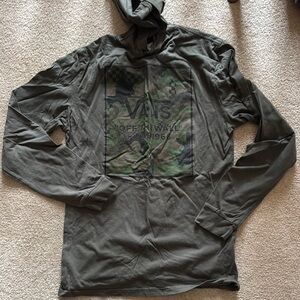 Vans Olive Green Long Sleeve Hoodie